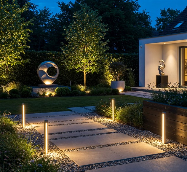 Oświetlenie ogrodu – jak stworzyć nastrojową przestrzeń po zmroku?